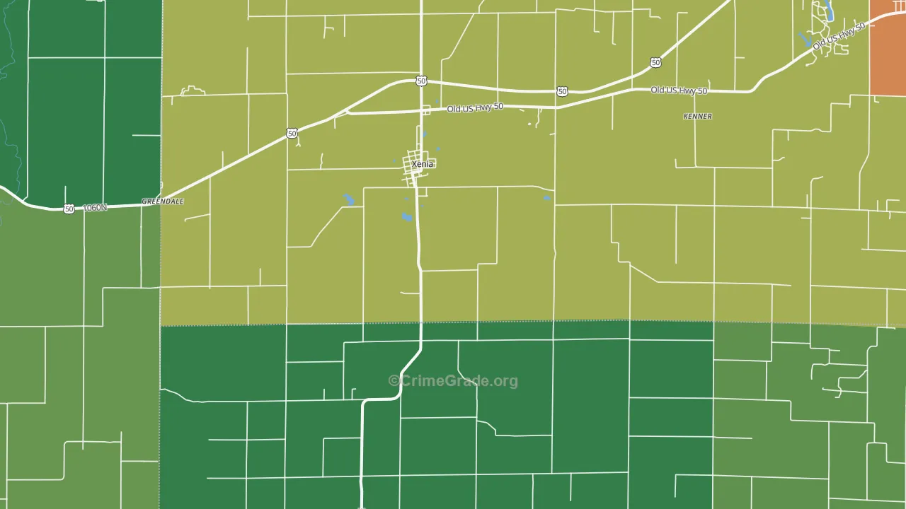 Zenith, IL Map of Drug-Related Crime Rates