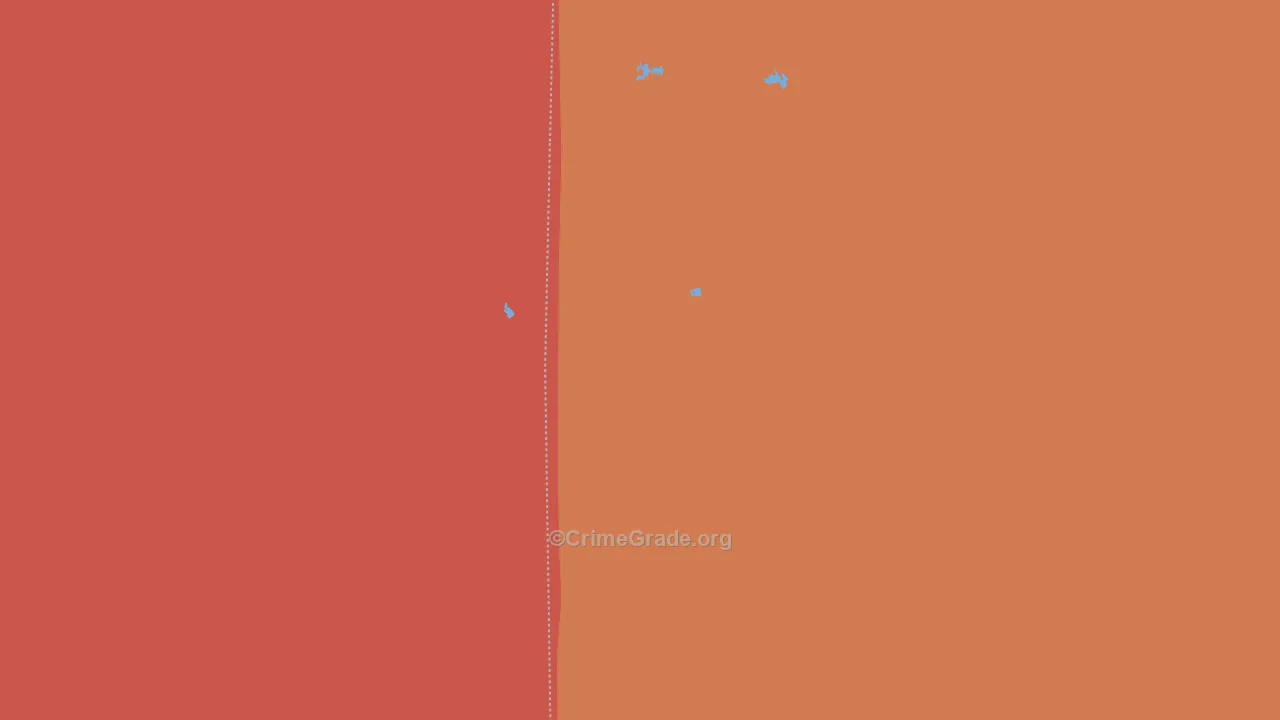 Zeona, SD Map of Drug-Related Crime Rates