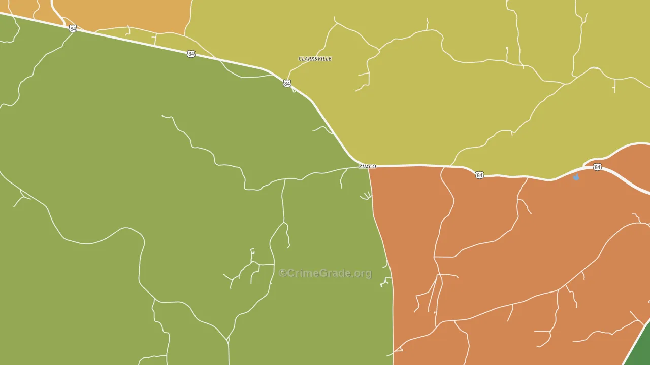 Zimco, AL Map of Drug-Related Crime Rates