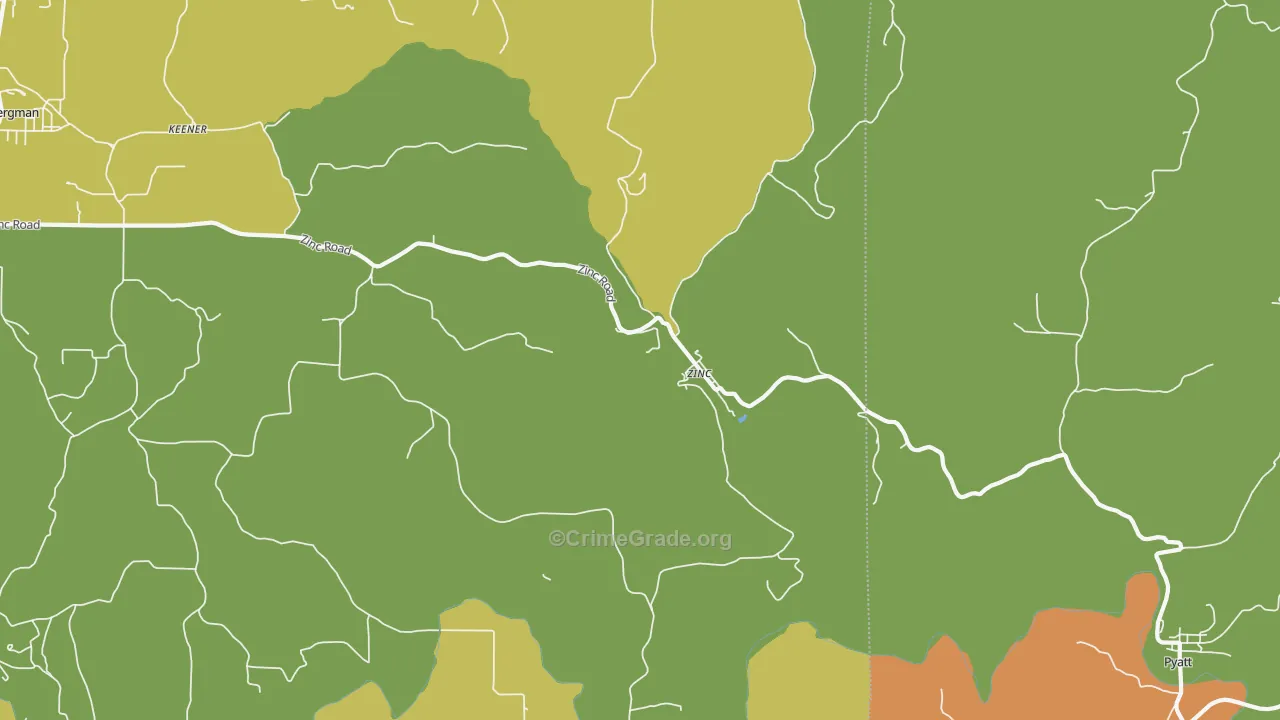 Zinc, AR Map of Drug-Related Crime Rates