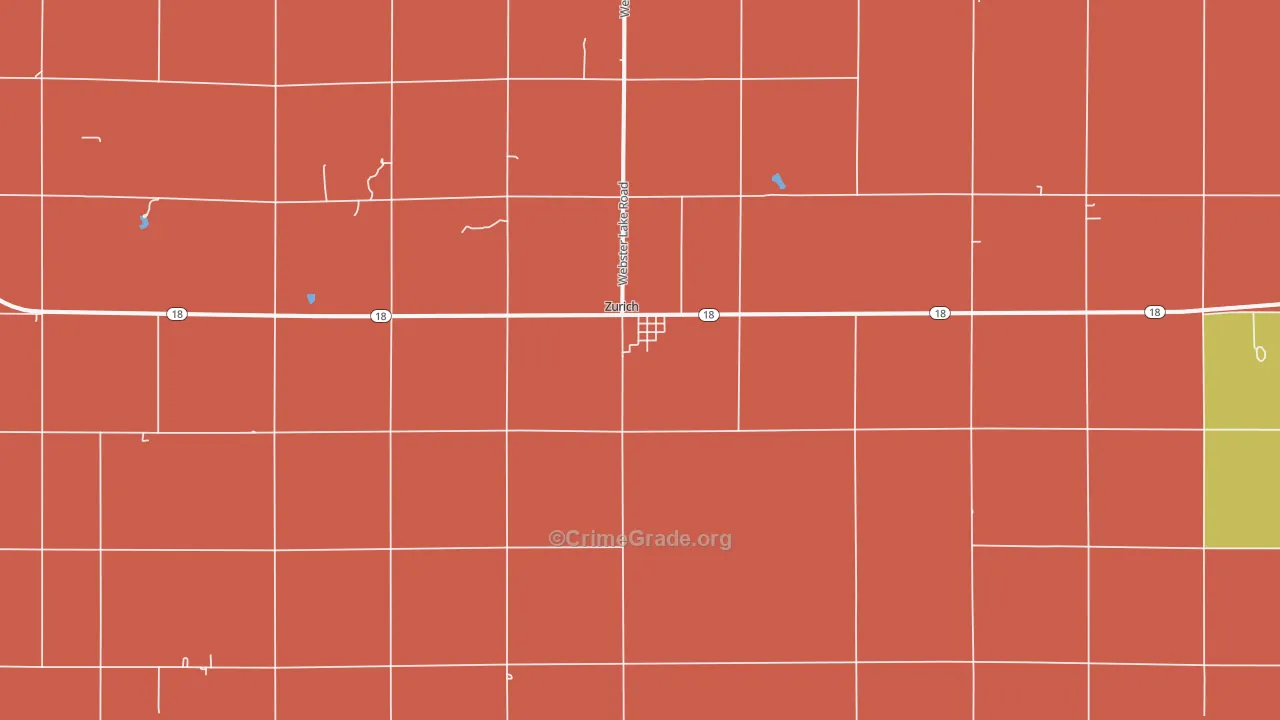 Zurich, KS Map of Drug-Related Crime Rates