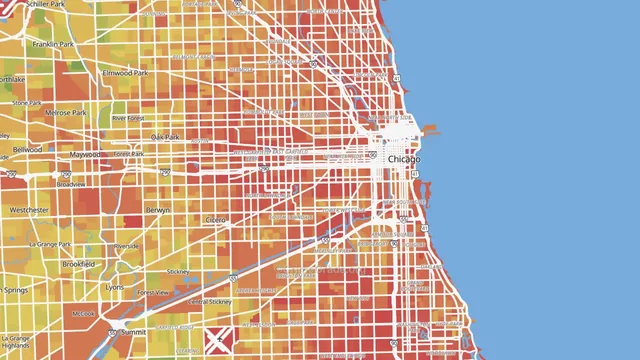 CrimeGrade safety map of Chicago, IL