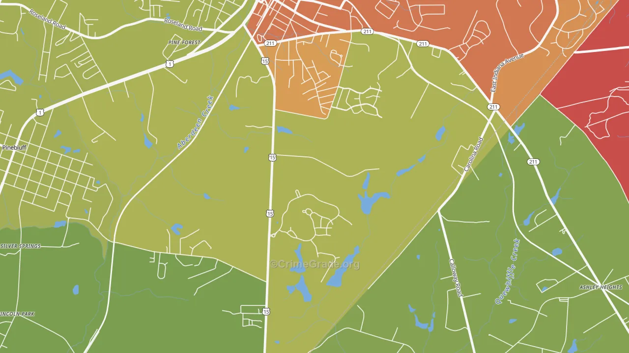 Addor, NC Map of Murder Rates