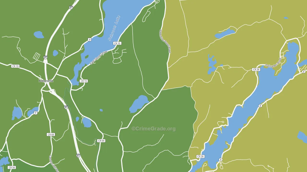 Adirondack, NY Map of Murder Rates