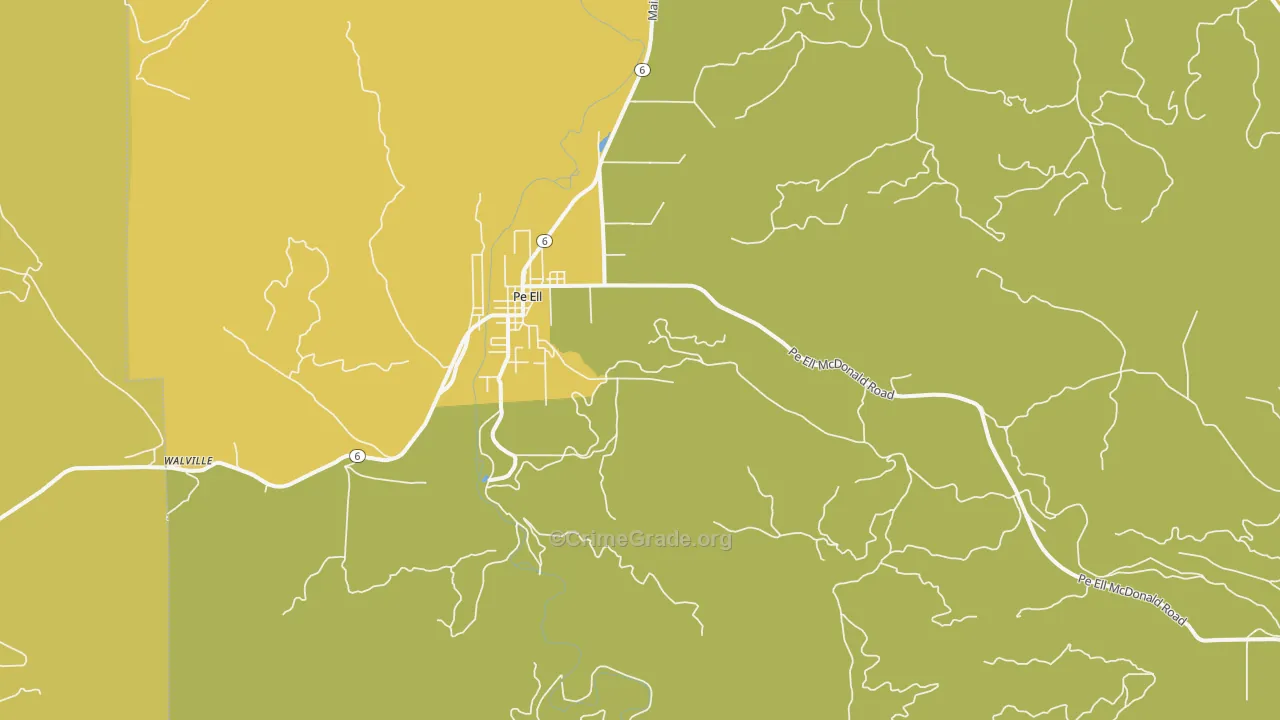 Adna, WA Map of Murder Rates