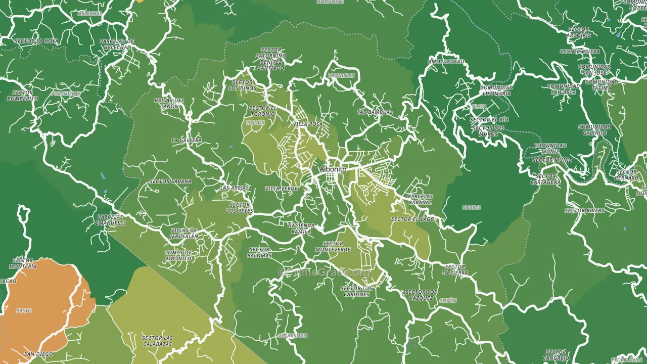 Aibonito Municipio, PR Map of Murder Rates