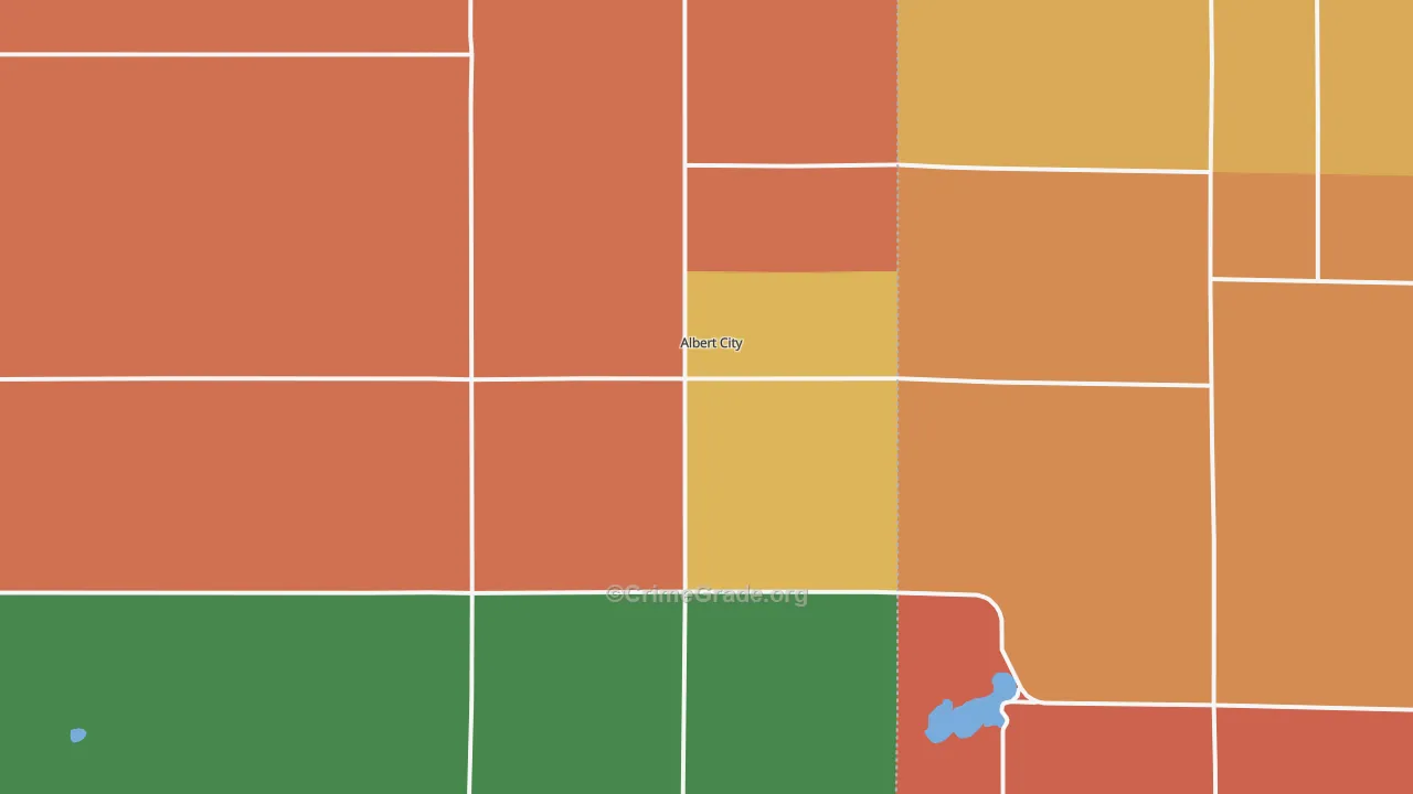 Albert City, IA Map of Murder Rates