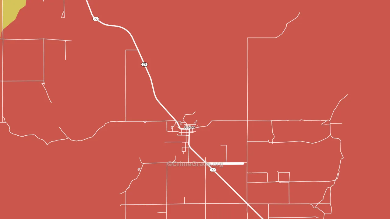 Albion, ID Map of Murder Rates