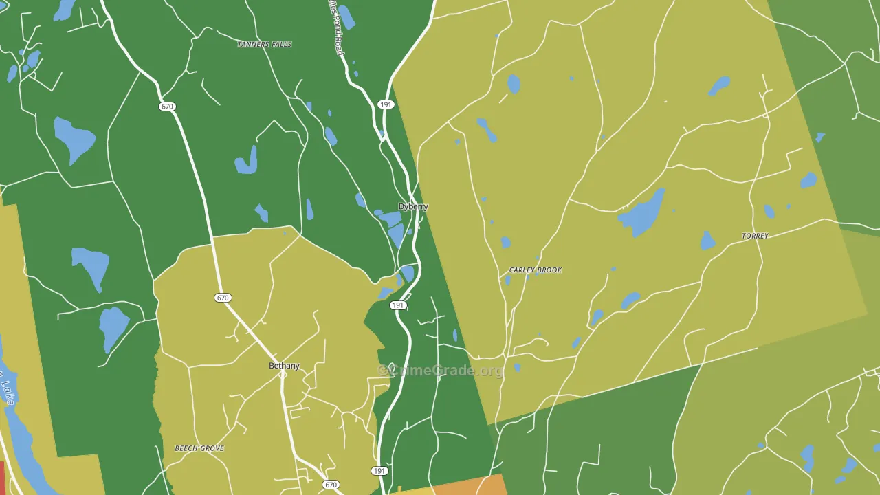 Aldenville, PA Map of Murder Rates