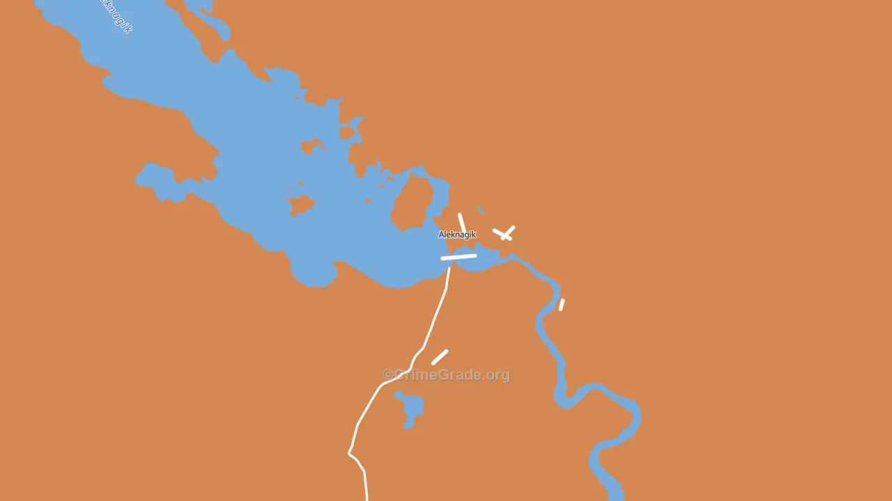 Aleknagik, AK Map of Murder Rates