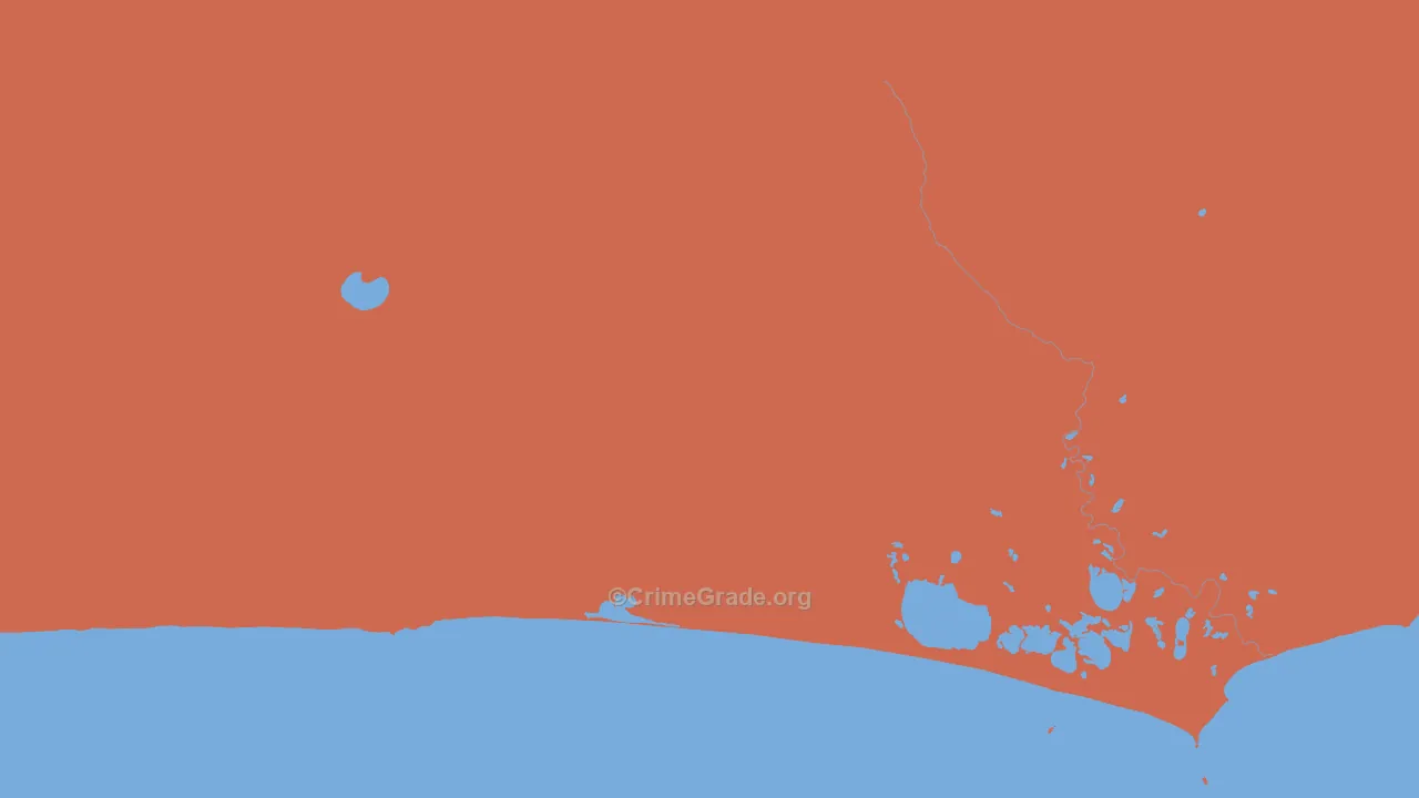 Aleutians East Borough, AK Map of Murder Rates