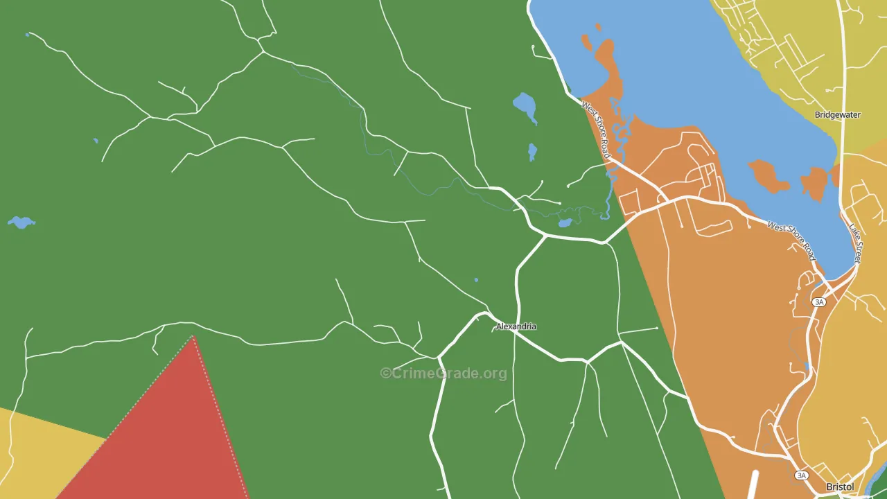 Alexandria, NH Map of Murder Rates