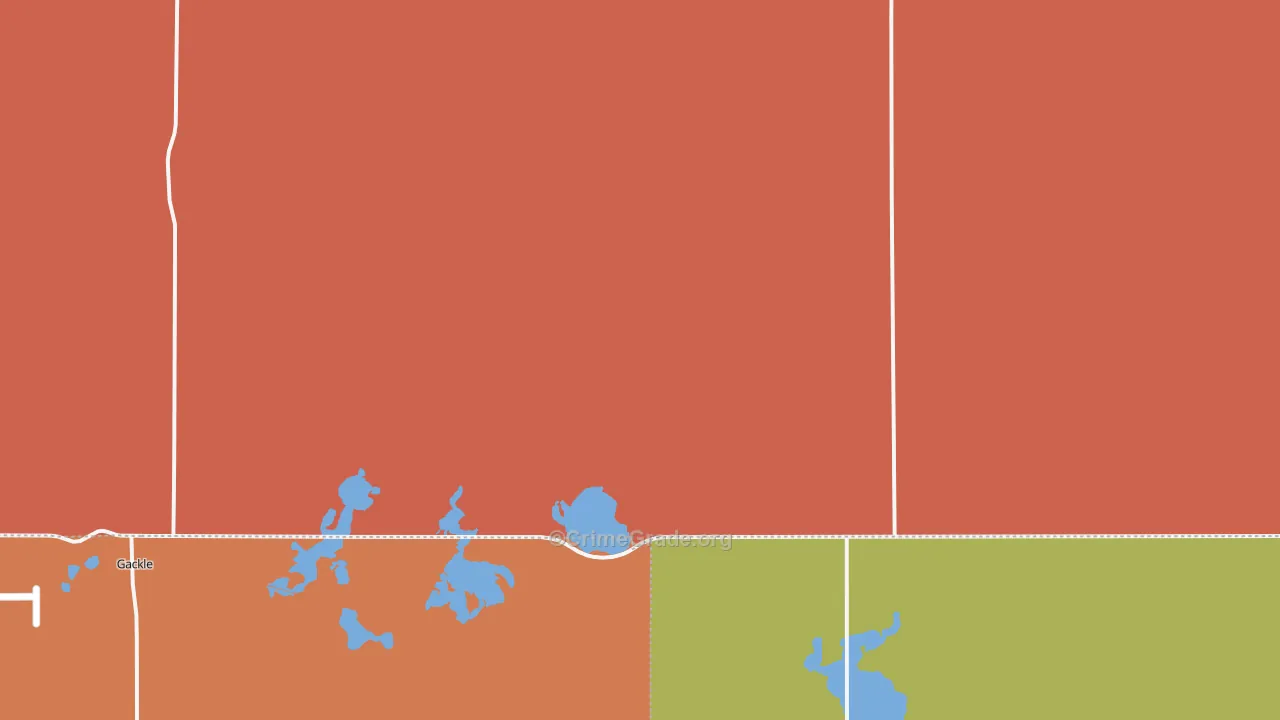 Alfred, ND Map of Murder Rates