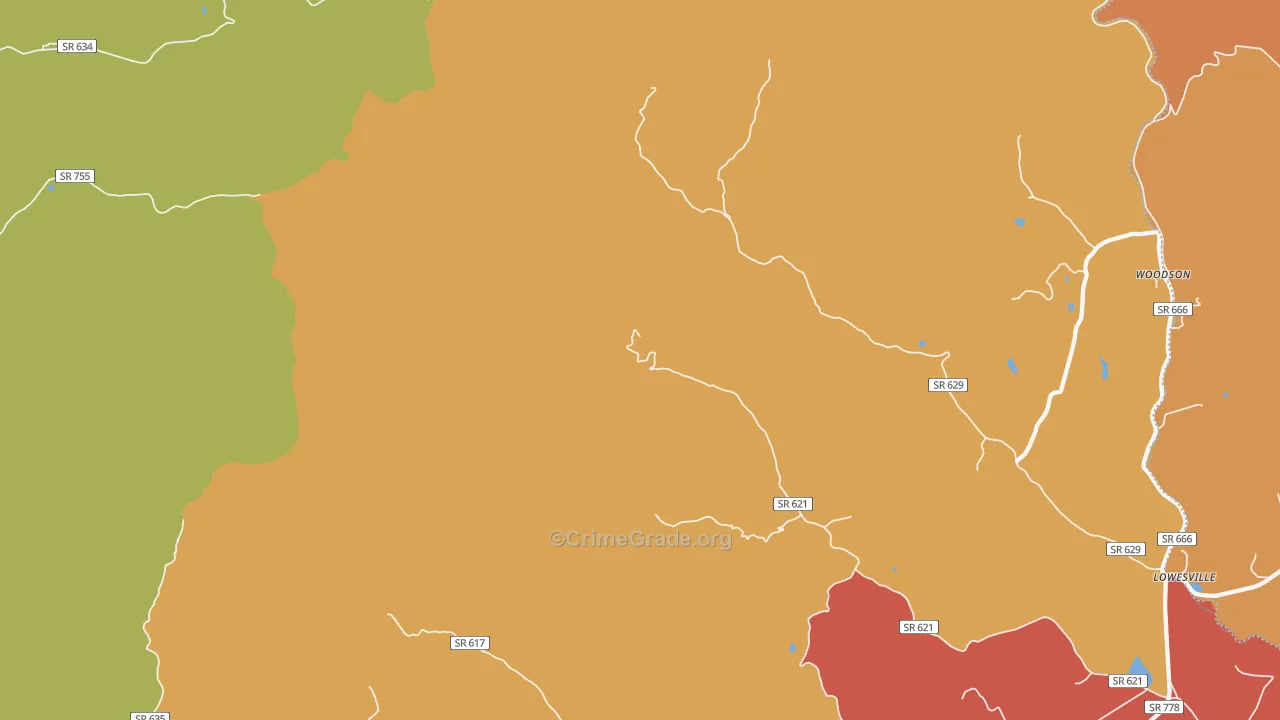 Alhambra, VA Map of Murder Rates