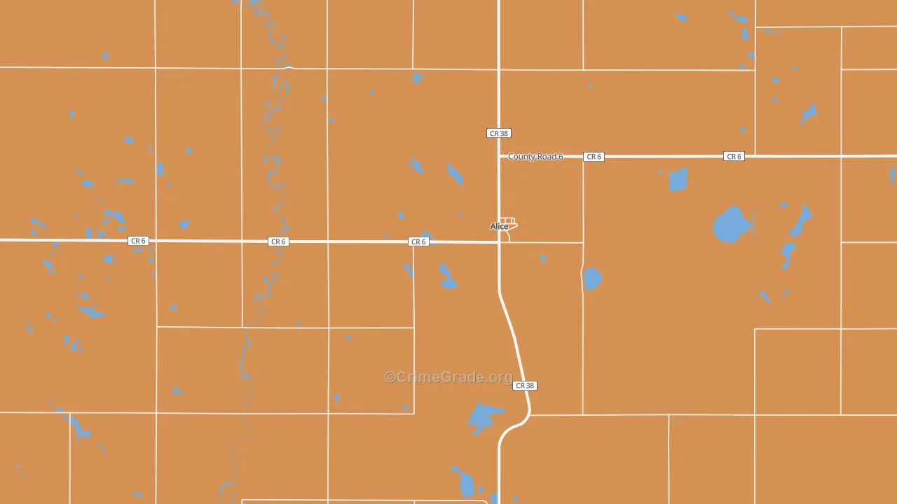 Alice, ND Map of Murder Rates