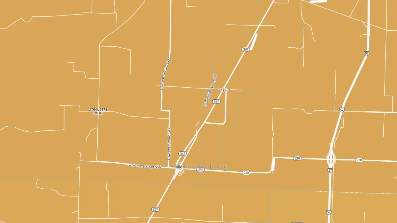 Alicia, AR Map of Murder Rates