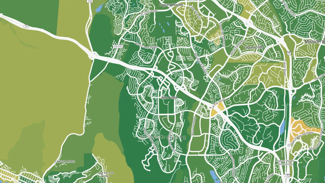 Aliso Viejo, CA Map of Murder Rates
