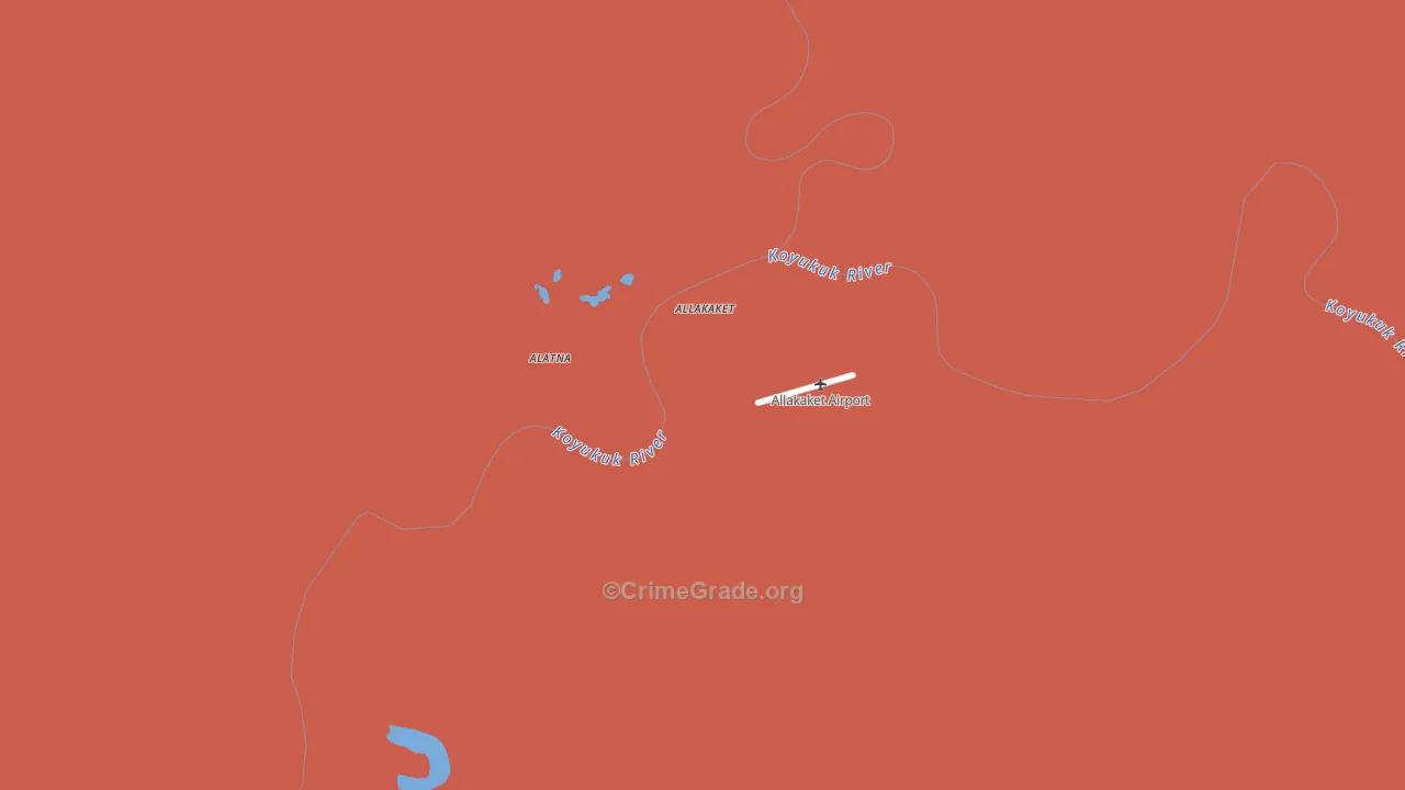 Allakaket, AK Map of Murder Rates