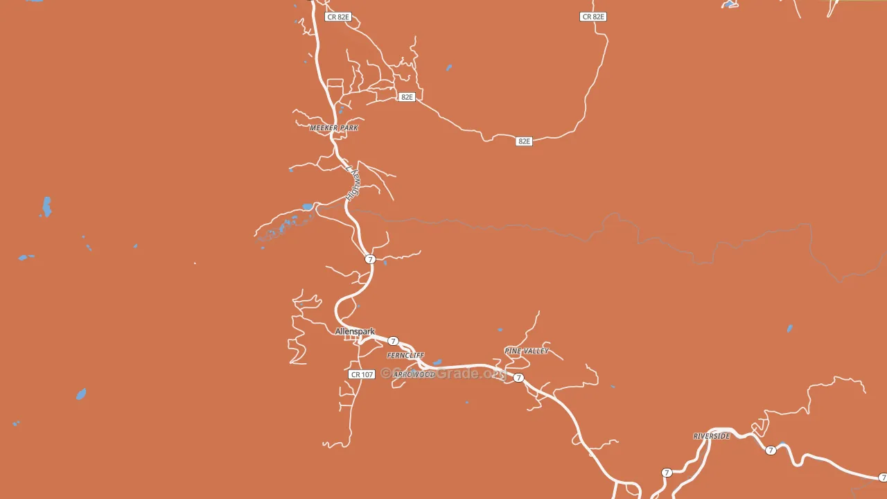 Allenspark, CO Map of Murder Rates