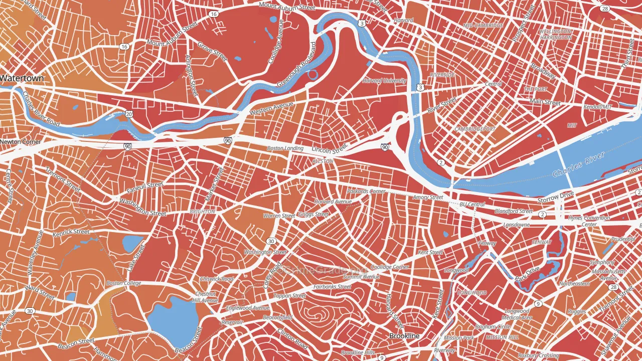 Allston, MA Map of Murder Rates