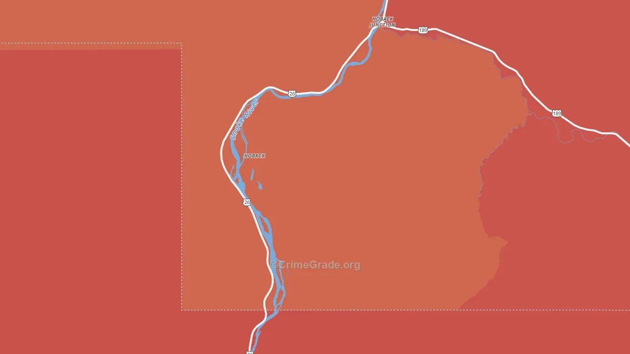 Alpine Junction, WY Map of Murder Rates