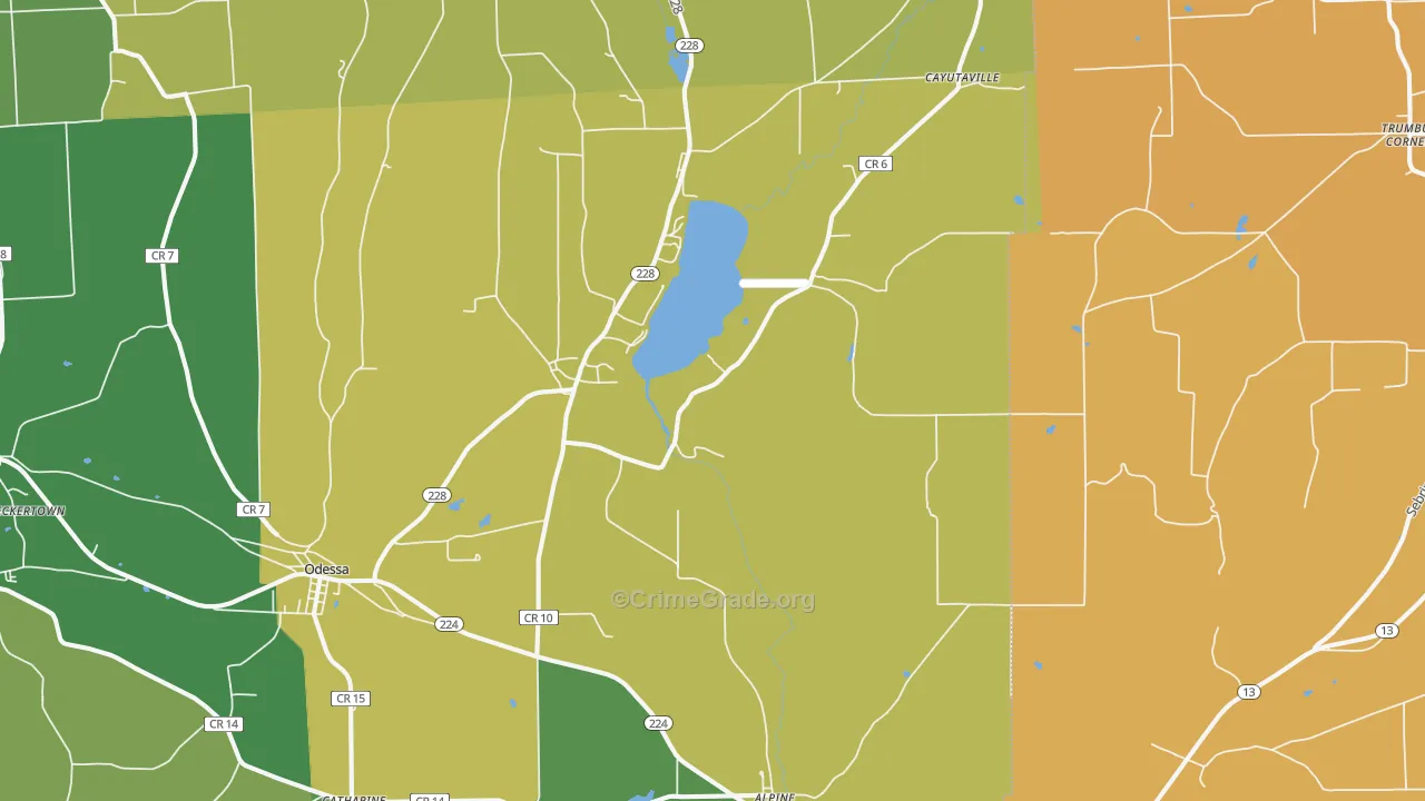 Alpine, NY Map of Murder Rates