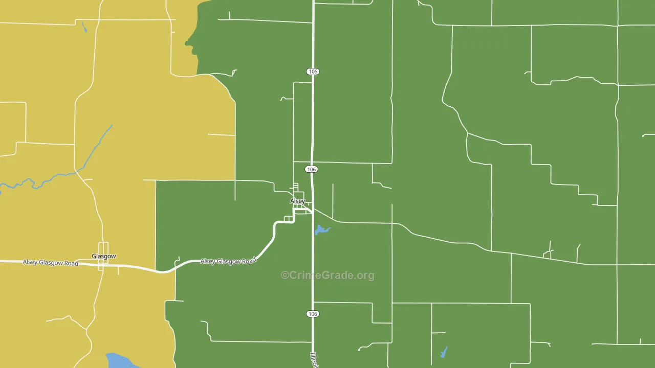 Alsey, IL Map of Murder Rates