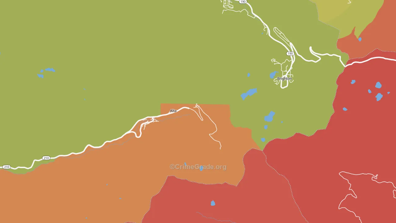 Alta, UT Map of Murder Rates