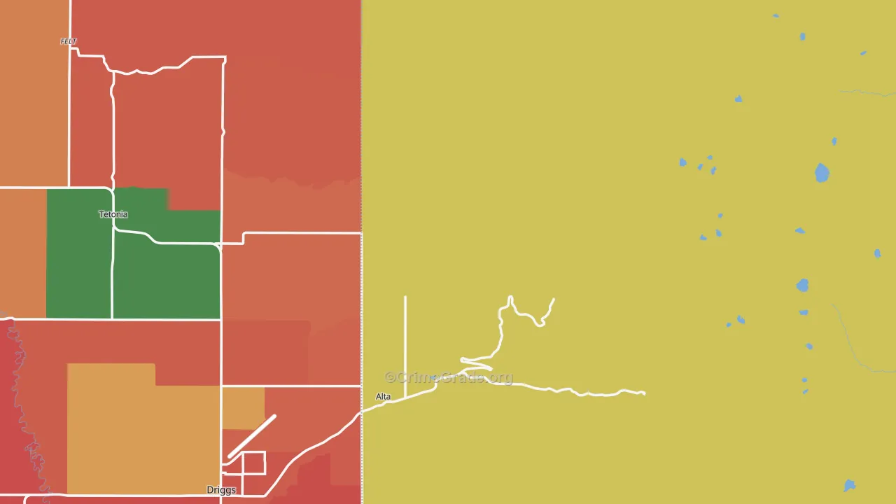 Alta, WY Map of Murder Rates