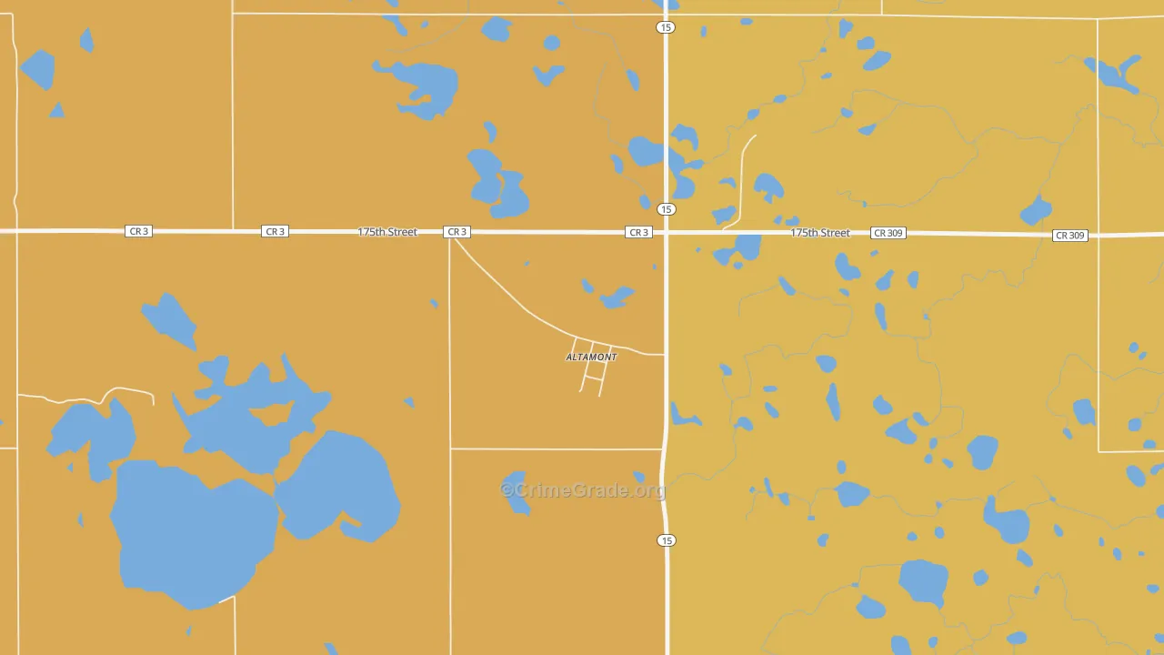 Altamont, SD Map of Murder Rates