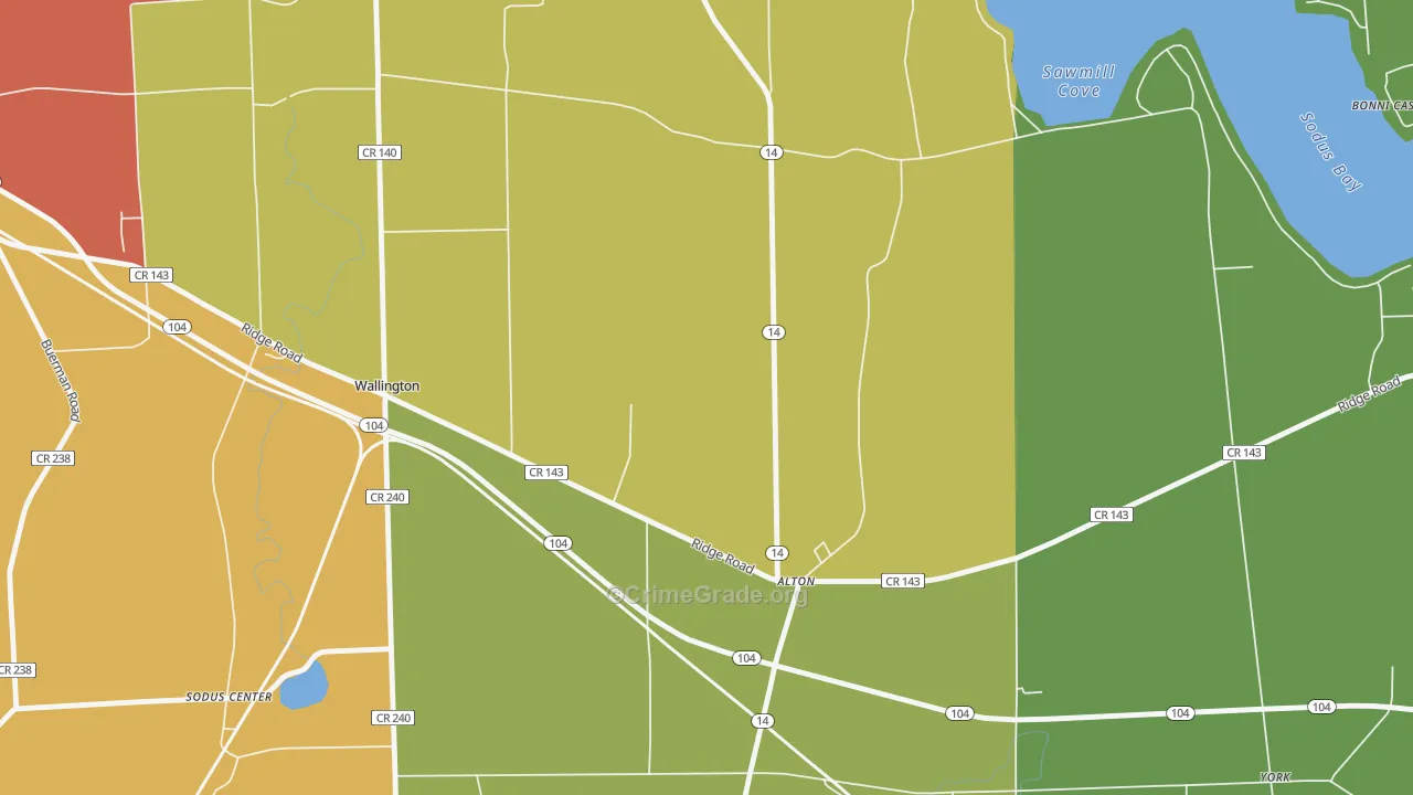Alton, NY Map of Murder Rates