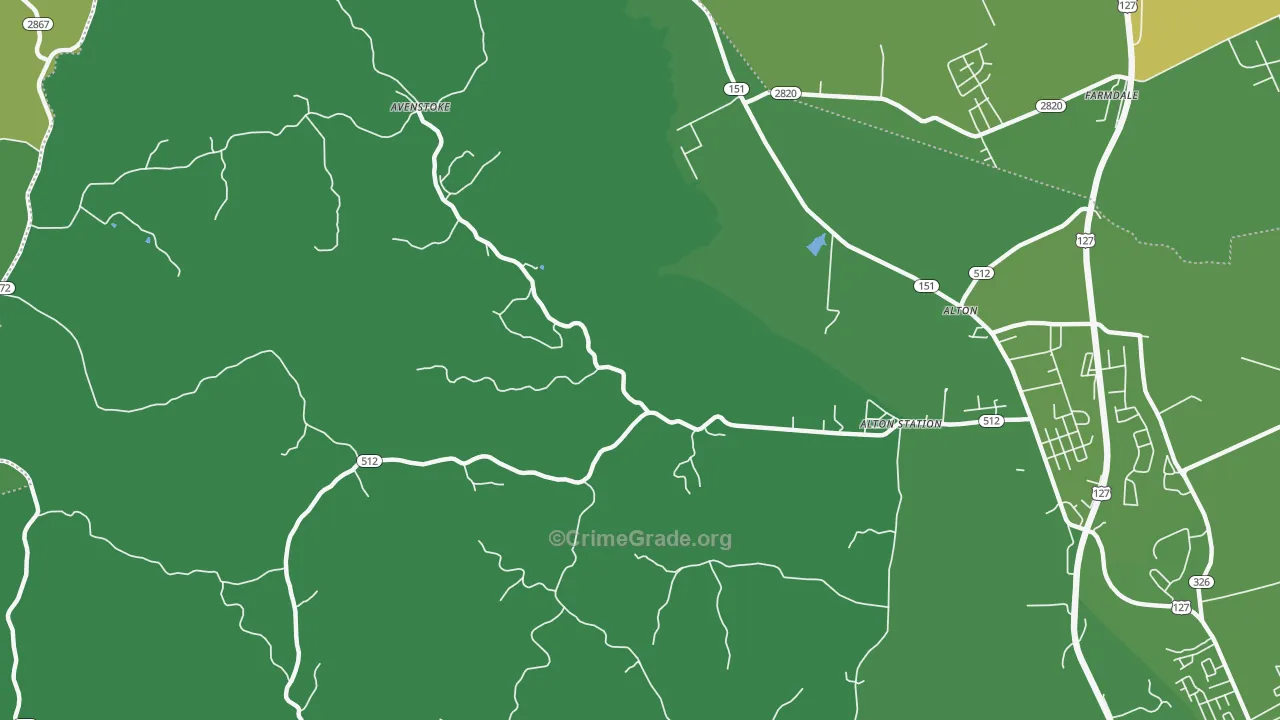 Alton Station, KY Map of Murder Rates