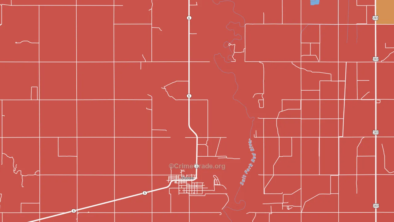 Altus Afb, OK Map of Murder Rates
