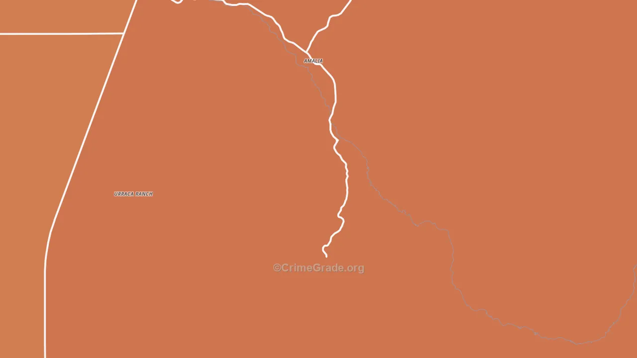 Amalia, NM Map of Murder Rates