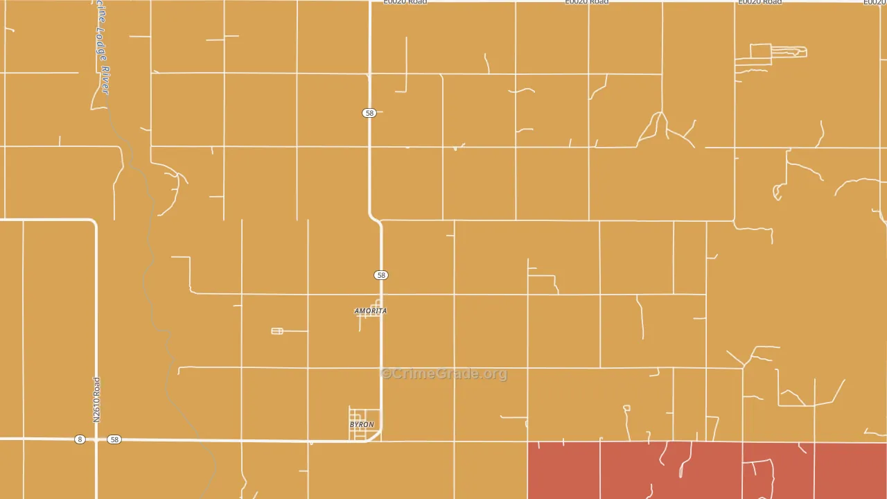 Amorita, OK Map of Murder Rates