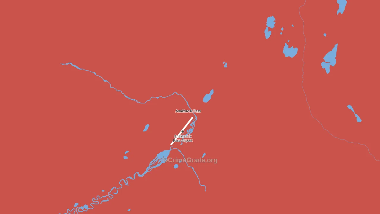 Anaktuvuk Pass, AK Map of Murder Rates