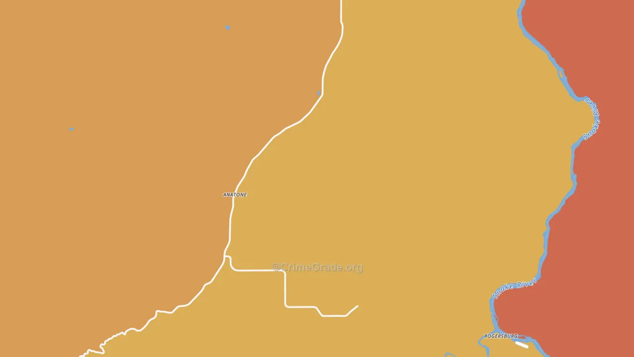 Anatone, WA Map of Murder Rates