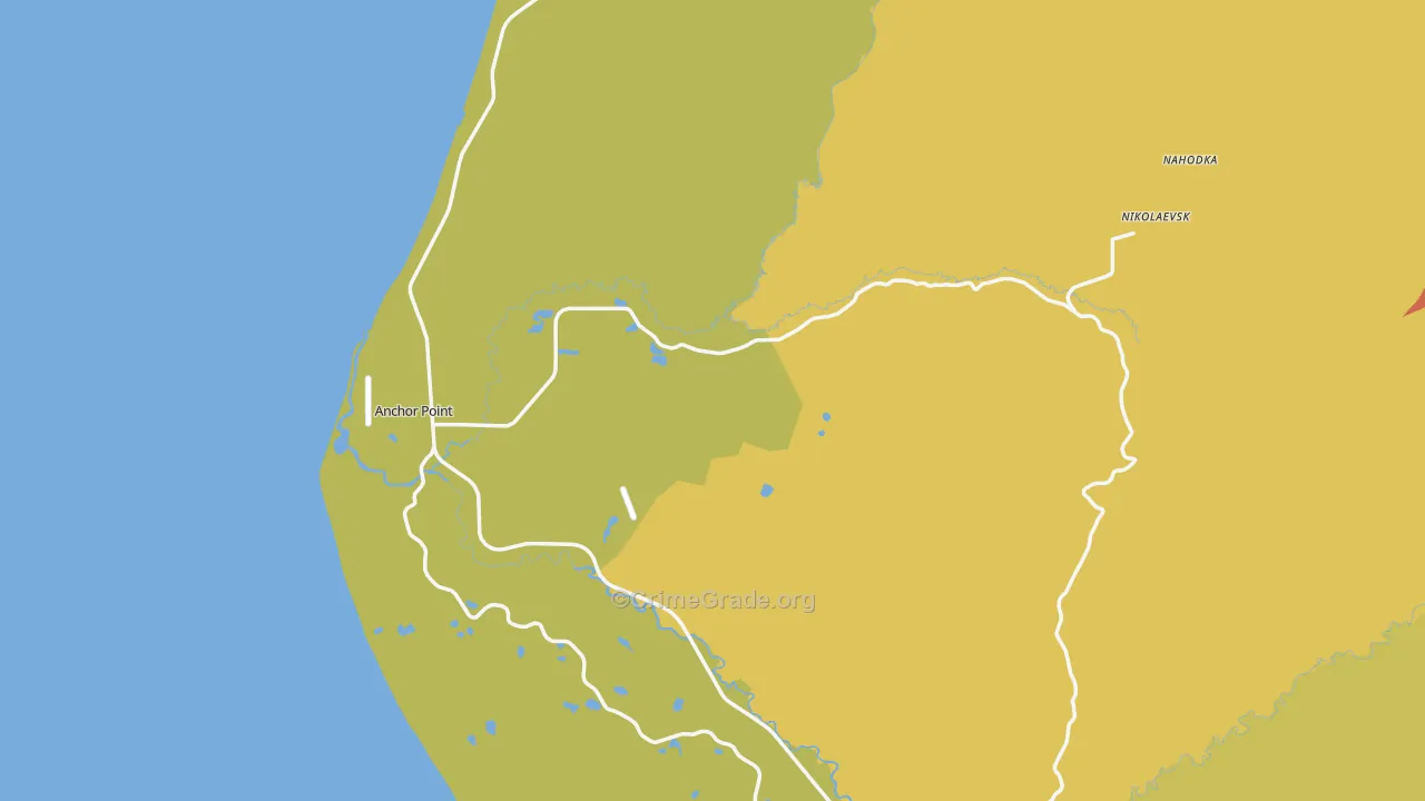 Anchor Point, AK Map of Murder Rates