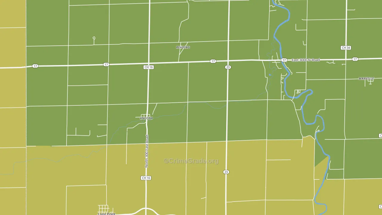 Ancona, IL Map of Murder Rates