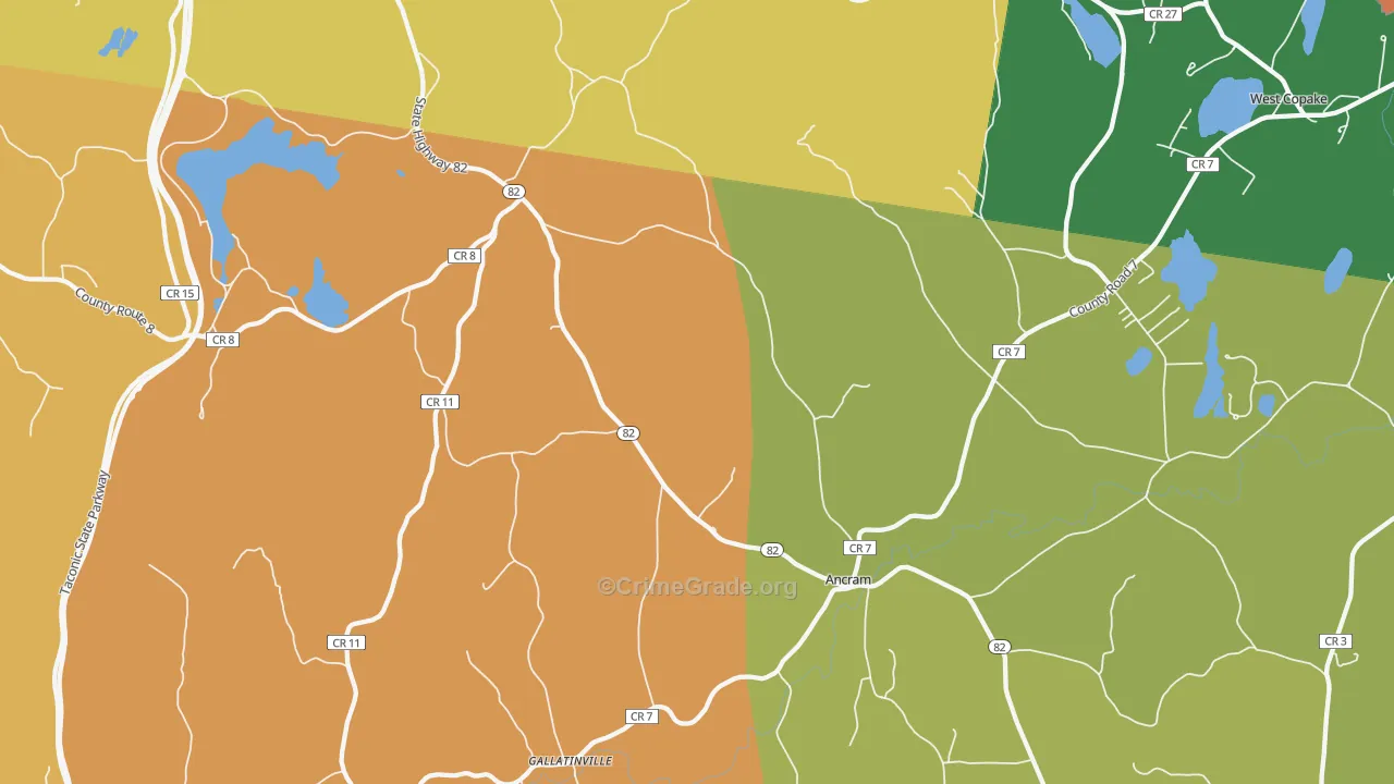 Ancram, NY Map of Murder Rates