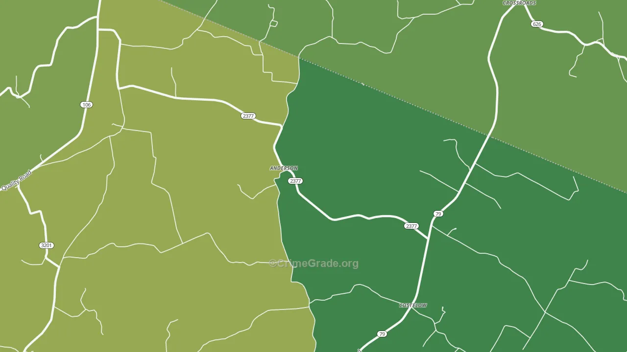 Anderson, KY Map of Murder Rates