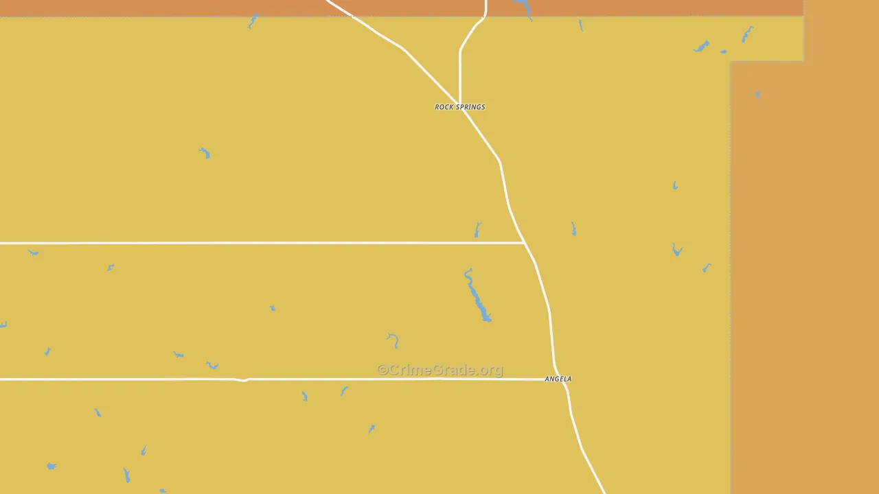 Angela, MT Map of Murder Rates