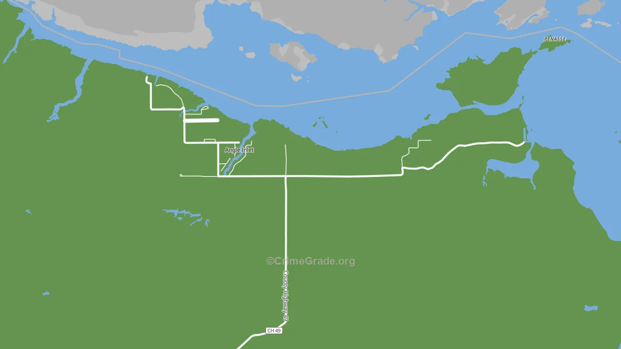 Angle Inlet, MN Map of Murder Rates