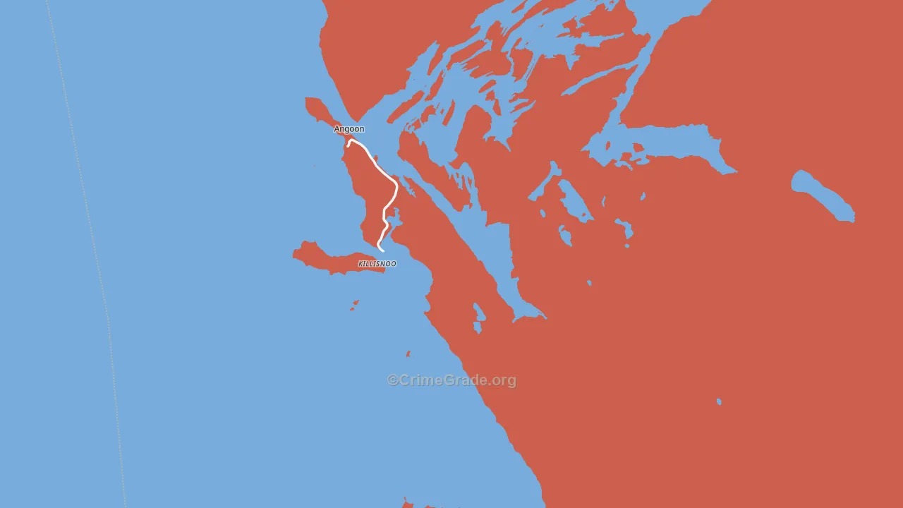 Angoon, AK Map of Murder Rates