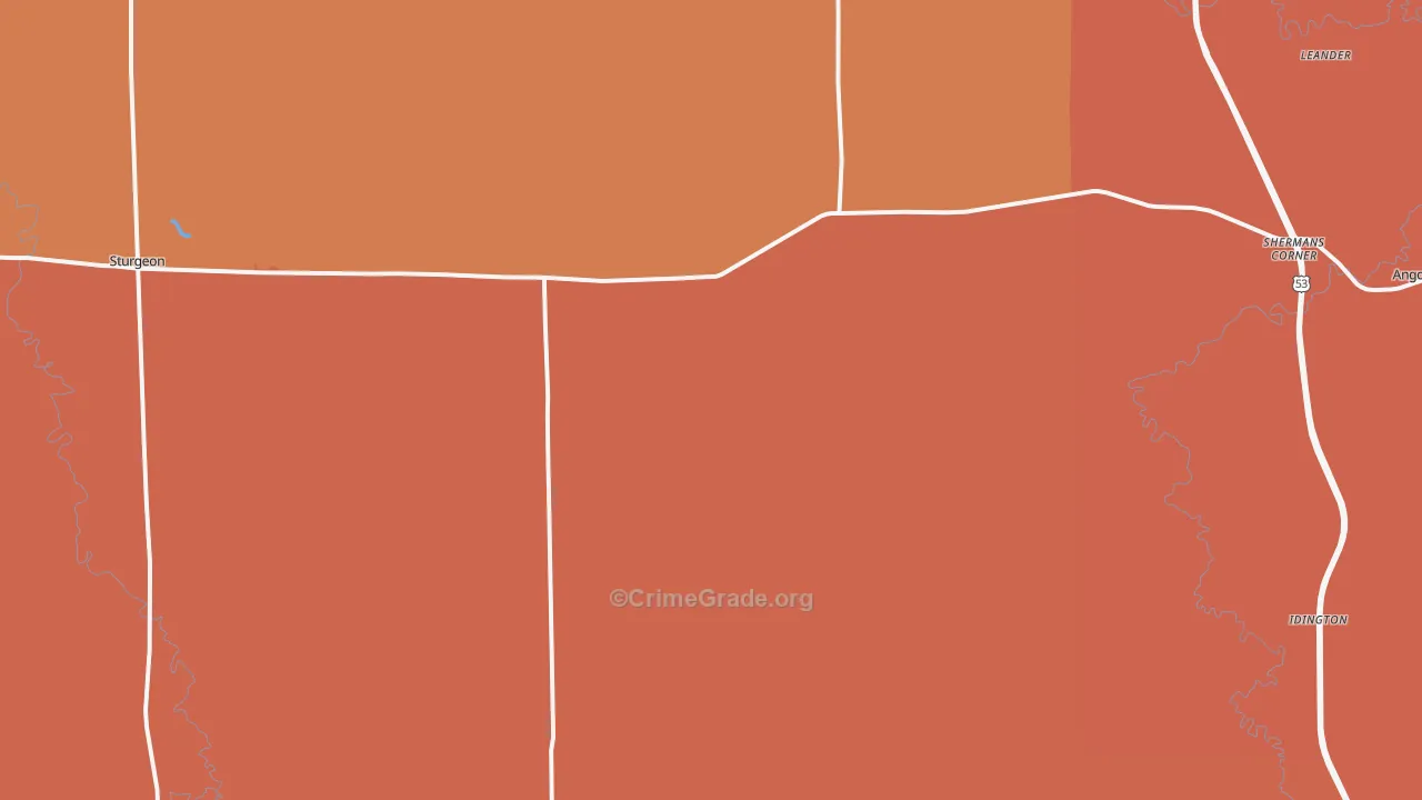 Angora, MN Map of Murder Rates