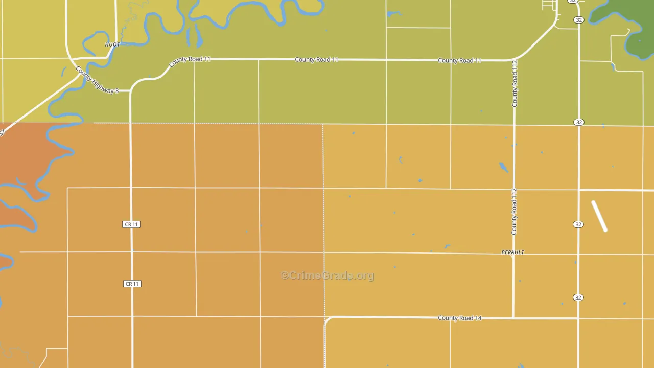 Angus, MN Map of Murder Rates