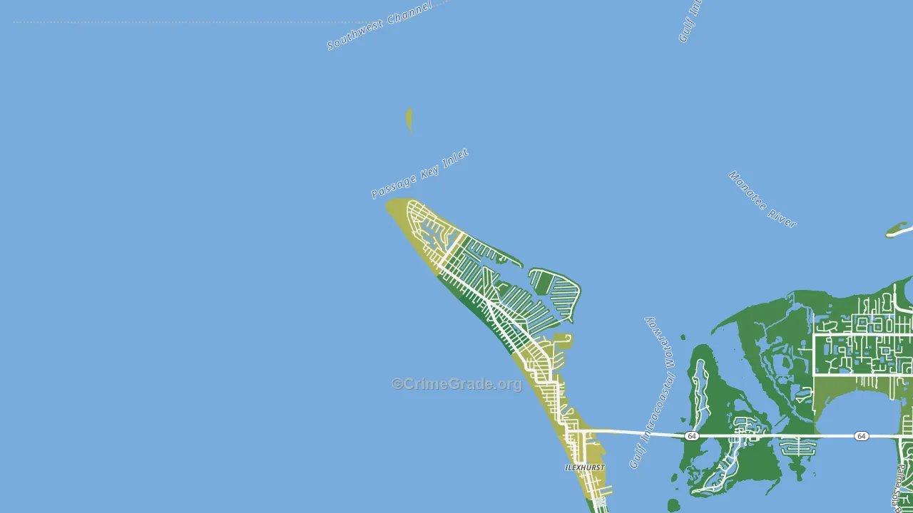 Anna Maria, FL Map of Murder Rates