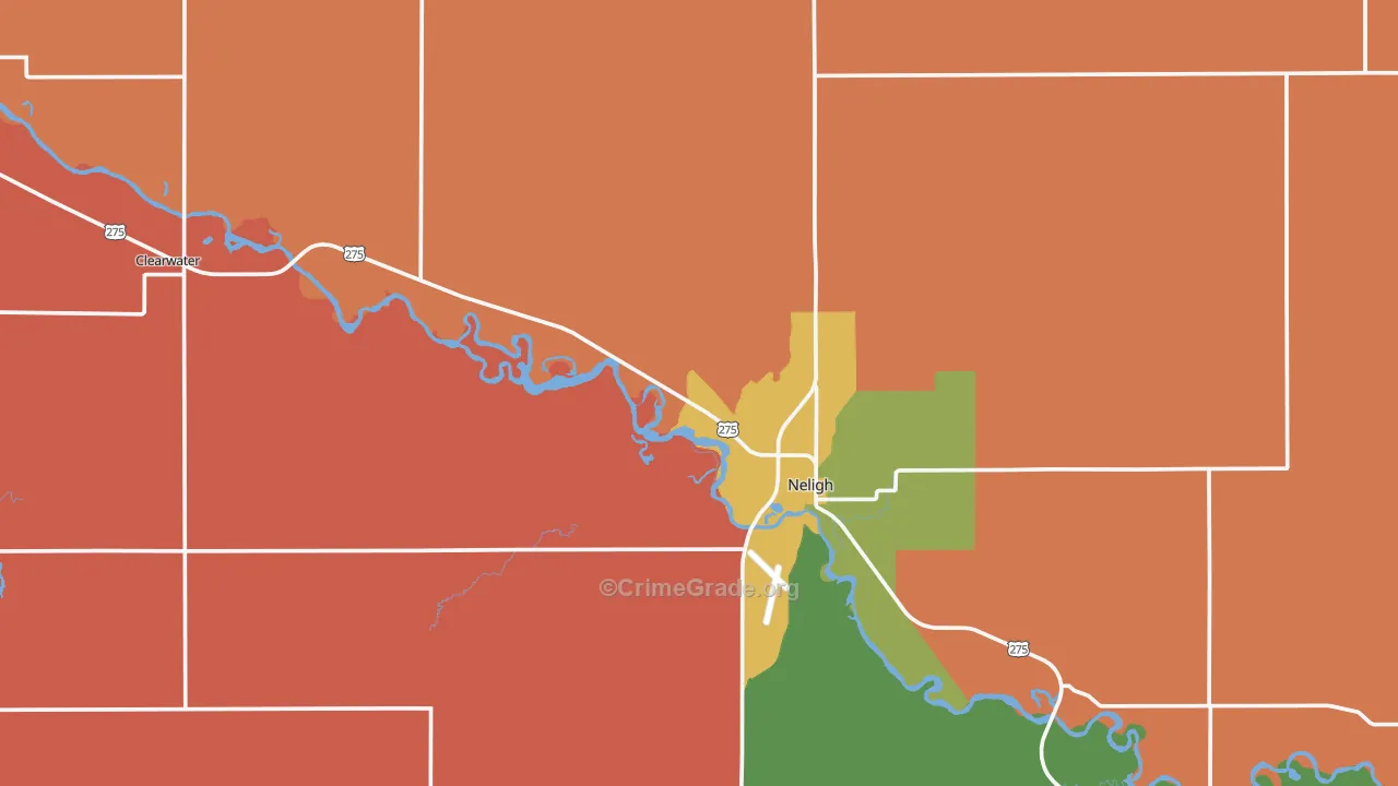 Antelope County, NE Map of Murder Rates