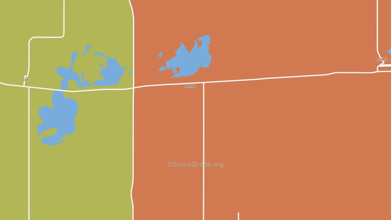 Appam, ND Map of Murder Rates