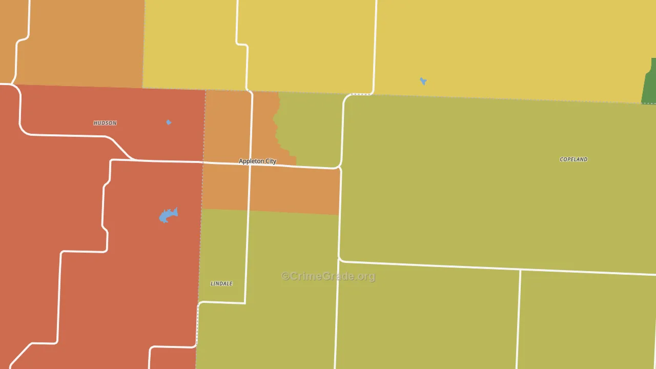 Appleton City, MO Map of Murder Rates